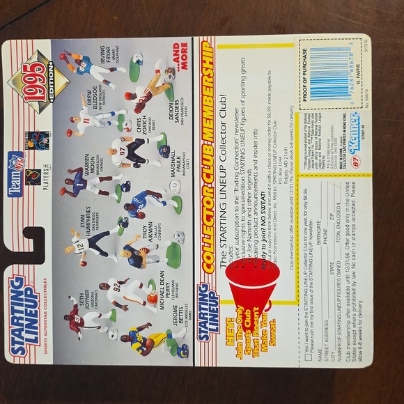 Starting Lineup 1995 Edition Brett Favre Action Figure - Picture 6 of 7